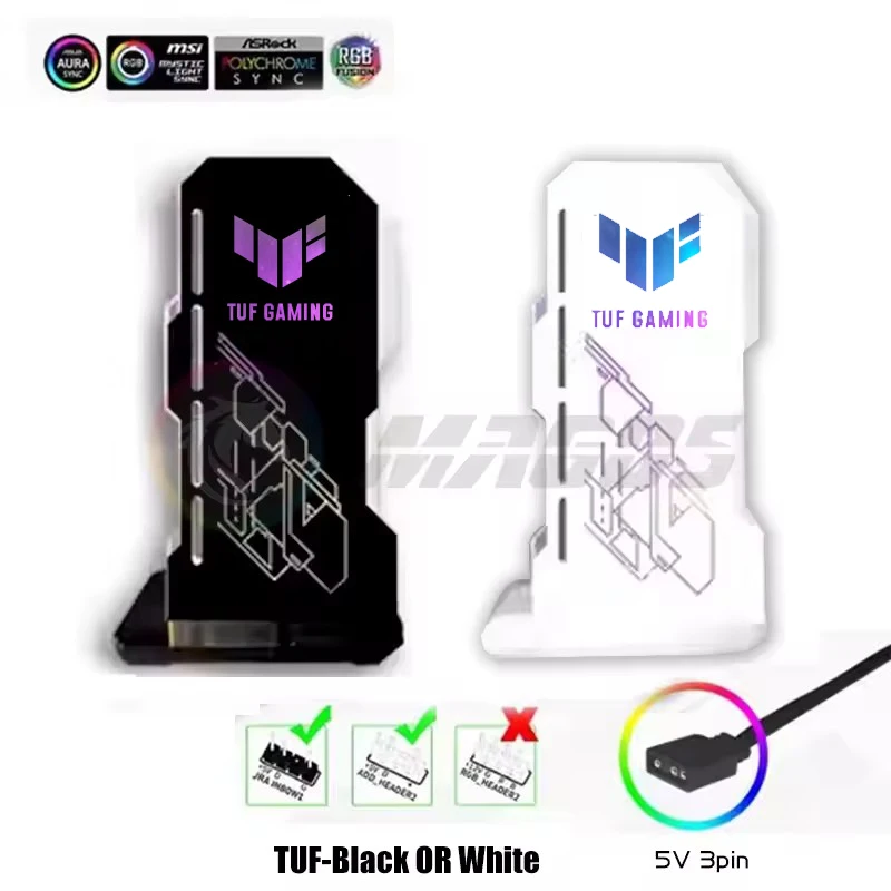 4090 GPU Holder Jack Support 40 Series VGA Bracket RGB Flow MSI AORUS ROG TUF Belief Anime Characters PC Assemble MOD