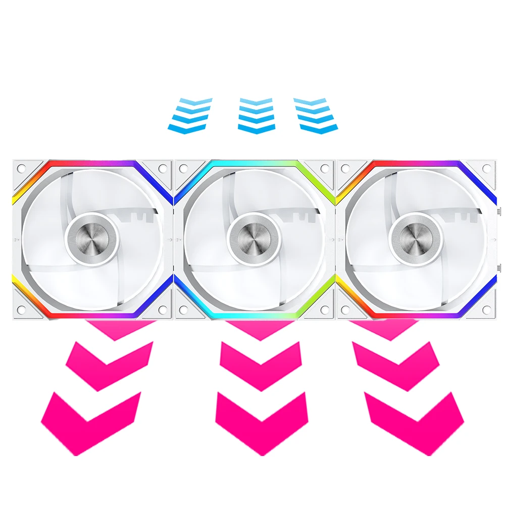 Jungle Leopard Galaxy Prism XH Flowing Running Lights‌ PC Case Fan Splicing fan ARGB chassis fan 12CM cooling fan 5V3 pin PWM