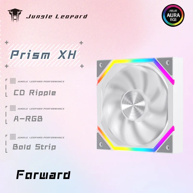 120mm ARGB Fan Infinity Mirror Design 5V 3PIN Aura Sync 4PIN PWM 800-2000RPM Cooler Fan Jungle Leopard Galaxy Prism XH