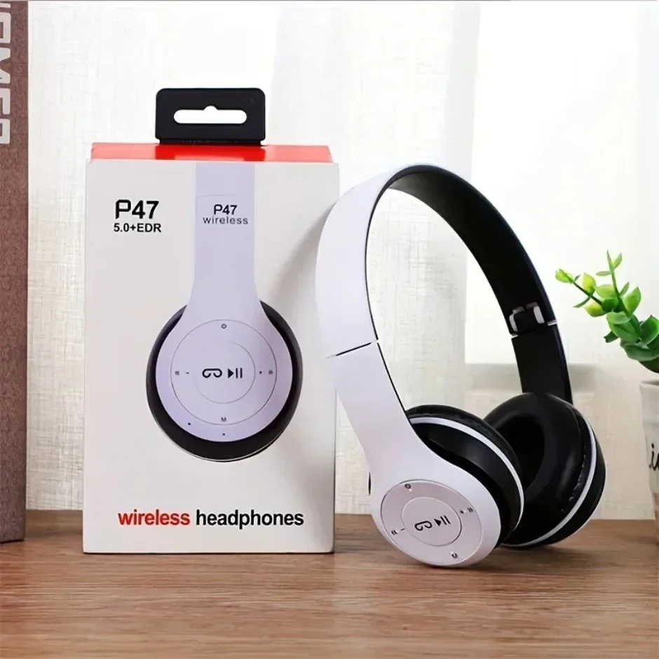 Multifunctional Portable Foldable Headmounted Wireless Bluetooth 5.0 Headset For Bluetooth connection TF Card Wired Connection