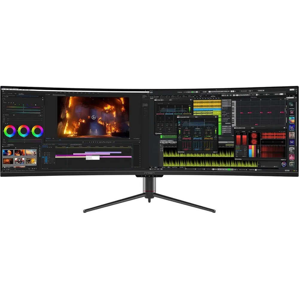 49 Inch Curved Gaming Monitor 144Hz Ultrawide 32 9 WDFHD 3840x1080P HDR400 sRGB USB C DP HDMI Built in Speakers Adjustable