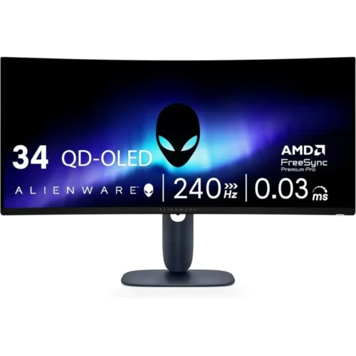 34.2 WQHD Curved Gaming Monitor - 240Hz, 1800R, HDR400, AMD FreeSync Premium Pro, VESA AdaptiveSync