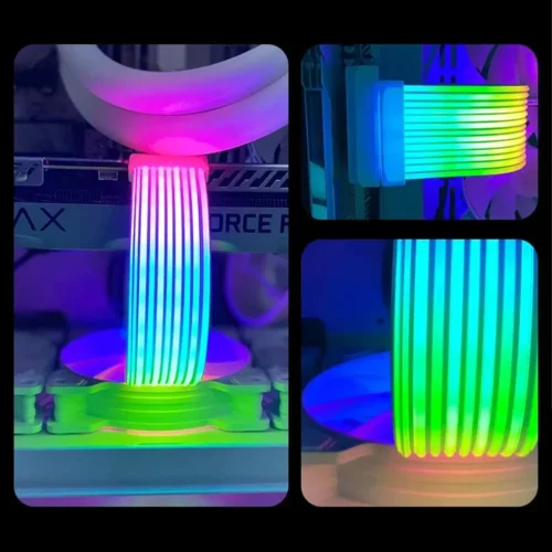 PC RGB Light Strip Suitable For Computer Power Supply ATX 24PIN GPU Video Card Cables And Case for 6Pin 8Pin 12Pin 16Pin 24Pin