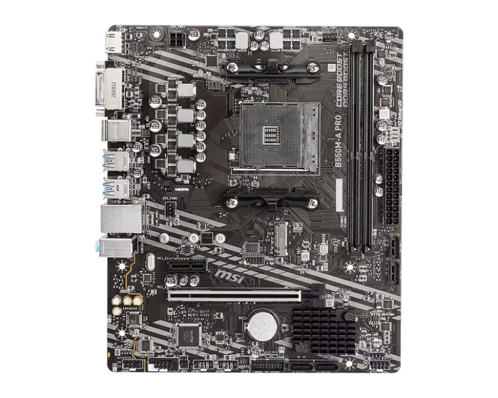 MSI B550M-A PRO AMD Gaming Motherboard AM4 DDR4 M.2 Supports Ryzen CPU R3 R5 R7 5000&3000 Series Desktop Computer Mainboard