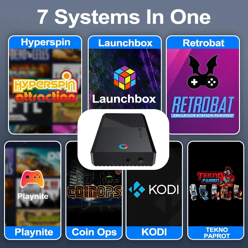 PEAPRIT 14TB Gaming HDD with Hyperspin Launchbox Retrobat Playnite 98K+ Retro Video Games Console for PS5/PS4/PS3/PS2/SWITCH/WII