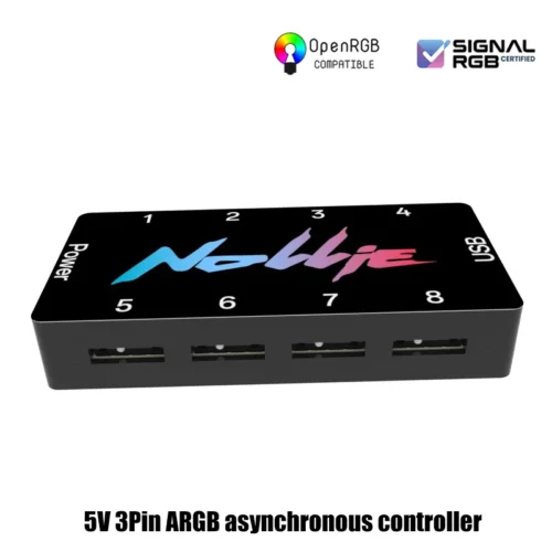 Nollie RGB Asynchronous Controller HUB 8/16 Ways Addressable ARGB Splitter Support Software Signal-RGB/OpenRGB Management