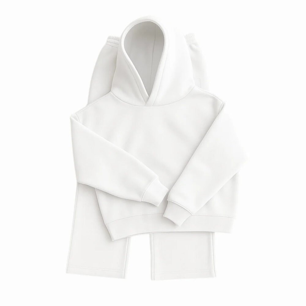 Men's Heavyweight Structured Hoodie - 3D Cut Sweatshirt with Adjustable Drawstring Hood and Ribbed Cuffs Hem
