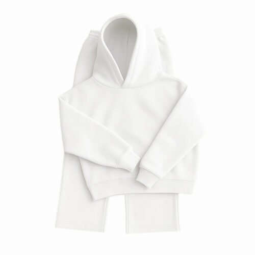 Men's Heavyweight Structured Hoodie - 3D Cut Sweatshirt with Adjustable Drawstring Hood and Ribbed Cuffs Hem