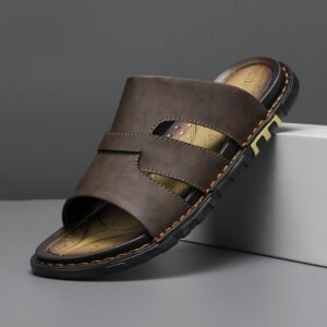 Mens Plus-Size Business Soft-Soled Handmade Slippers