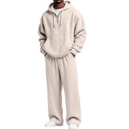 Solid Color Long Sleeved Long Pants Two-piece Set Sporty And Minimalist