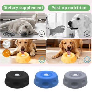 Dog Liquid Lick Bow Dog Slow-Feeding Plate Non-Slip Spherical Pet Licking Bowl