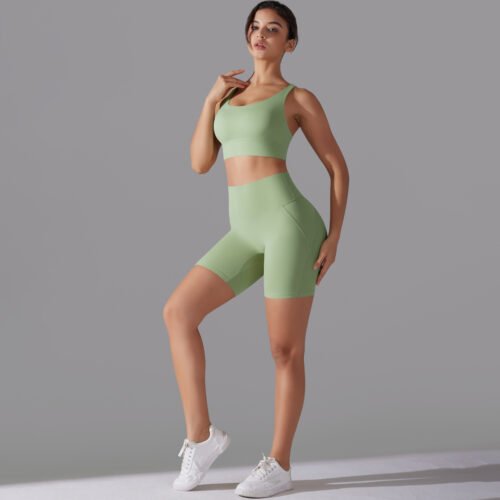 Beauty Back Cross Sports Underwear Fitness Yoga Wear Suit