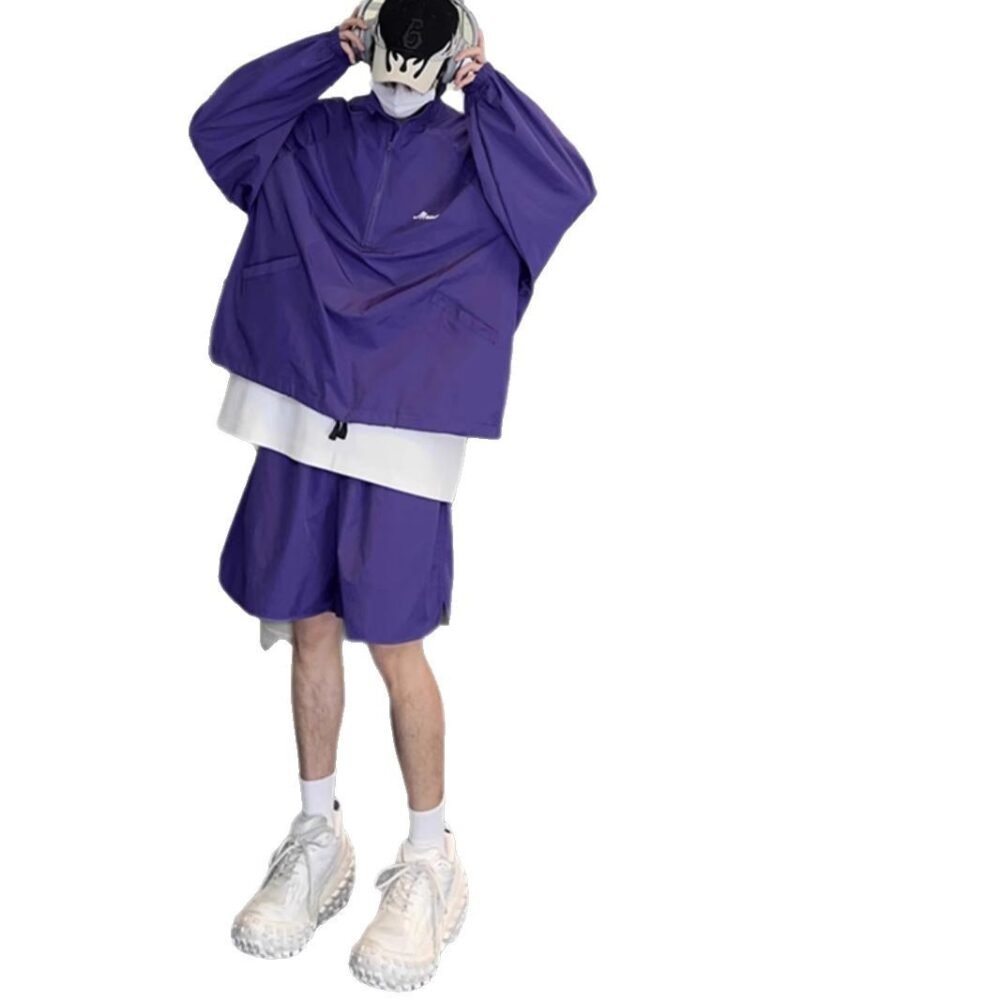 Ice Silk Quick Drying Sun Protection Sports Set