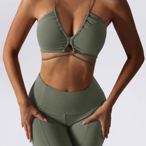 Camisole Yoga Bra Outer Wear Strap Beauty Back Suit