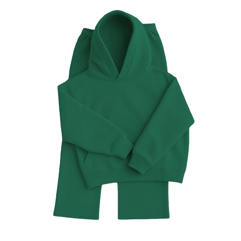 Men's Heavyweight Structured Hoodie - 3D Cut Sweatshirt with Adjustable Drawstring Hood and Ribbed Cuffs Hem