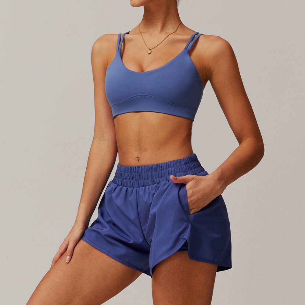 Quick-drying Yoga Suit Cross Beauty Back Workout Exercise Outfit