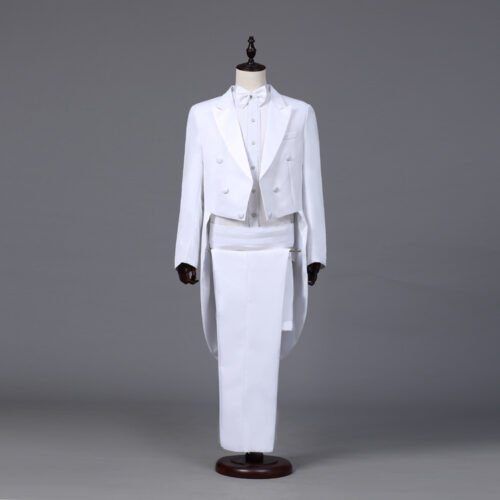 Mens Formal Tuxedo Suit Performance Outfit