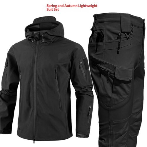 Camouflage Padded Jacket And Pants Suit