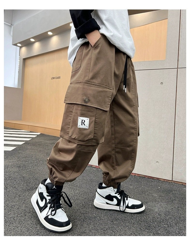 040aada4-995b-4c67-b1ef-1dce7b6d55f1.jpg Men's Loose Straight-leg Ankle-banded Pants