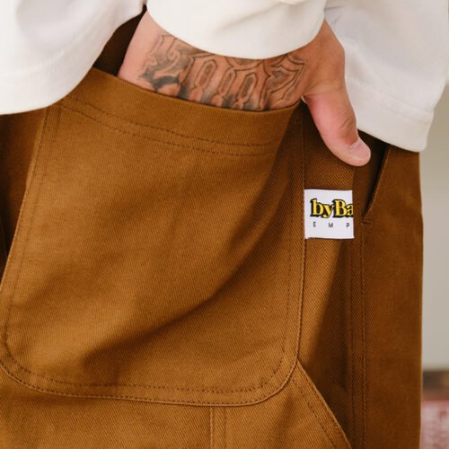 Hanging Embroidery American Style Work Pants
