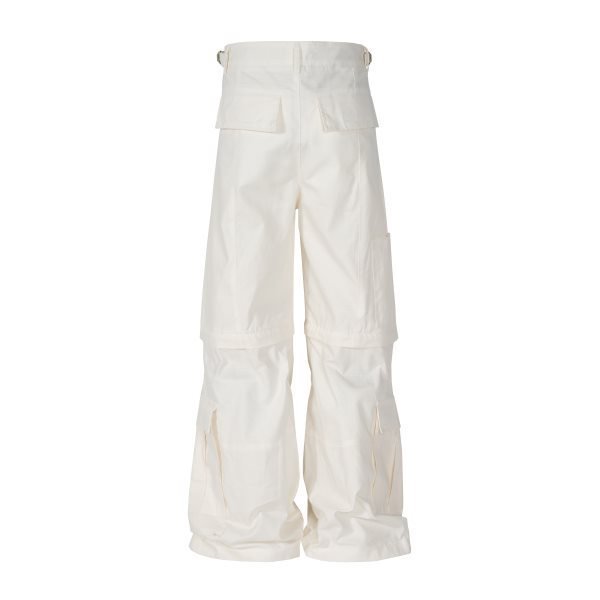 High Street Loose Wide Leg Slightly Flared Multi-pocket Detachable Overalls