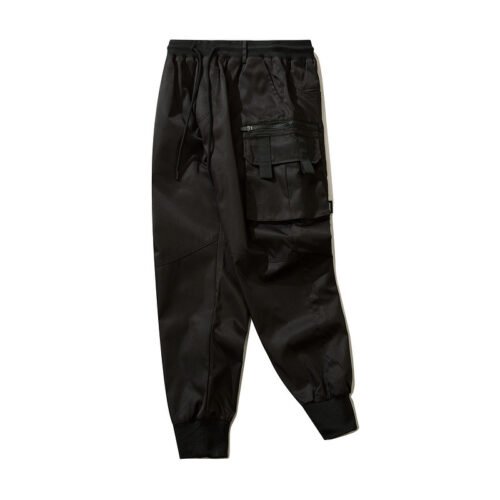 085660ce-b276-4230-a130-85fc8d7b4159.jpg Autumn Dark Overalls Men's Loose Multi-pocket Ankle-tied Trousers