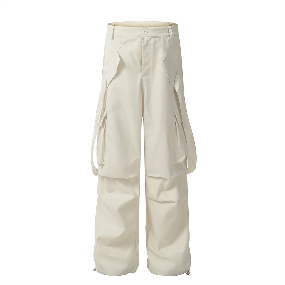 09638ae5-dee6-4d25-b001-c60e1d01e6ae.jpg Overalls Men's Ribbon Pocket Design Pleated