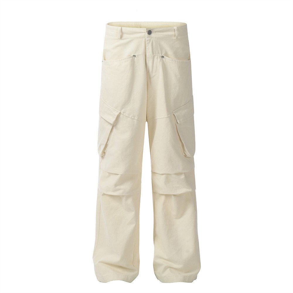 0e4f511f-4011-4dca-80ca-83479f96a856.jpg Loose Cargo Trousers Men Fashion Brands Knee Pleated