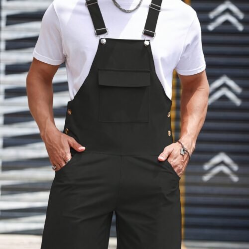 0ed6d1a4-322e-48e8-b5c7-01ad5839c370.jpg Men's Solid Color Fashion Casual Suspender Trousers