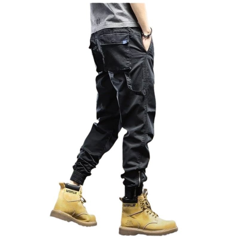 1719228686105972736.jpg Fashion Loose Casual Loose Ankle-tied Jogger Pants