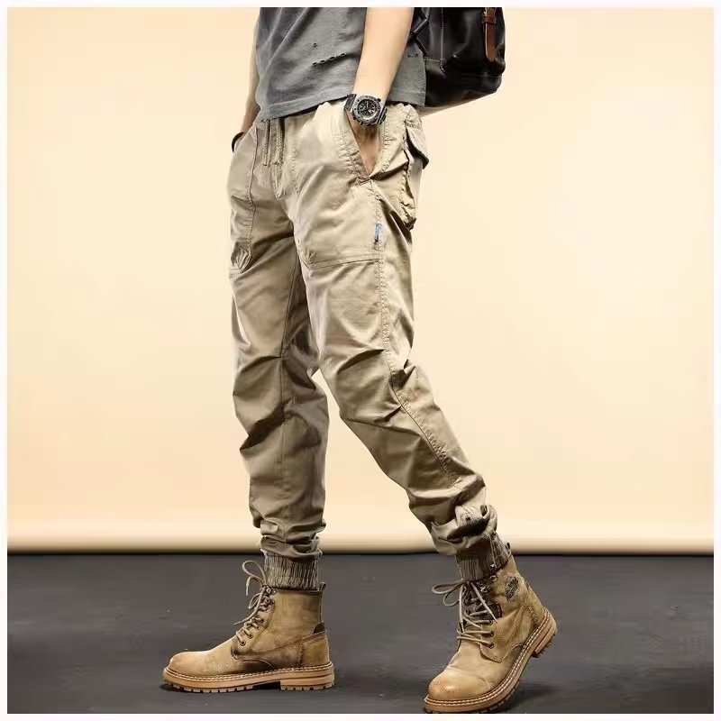 1719228686332465152.jpg Fashion Loose Casual Loose Ankle-tied Jogger Pants