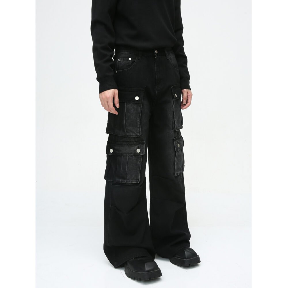 1c5f7651-9041-4fa9-bde9-fb8428b703cf.jpg New Niche Retro Multi-pocket Design Tooling Wide Leg Jeans