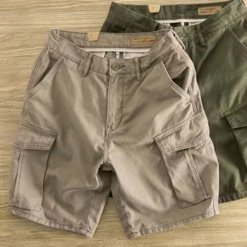 1d06f6dd-69ce-4274-89f6-5b73da65c986.jpg Workwear Casual Men's Loose Summer All-matching Straight Fifth Pants