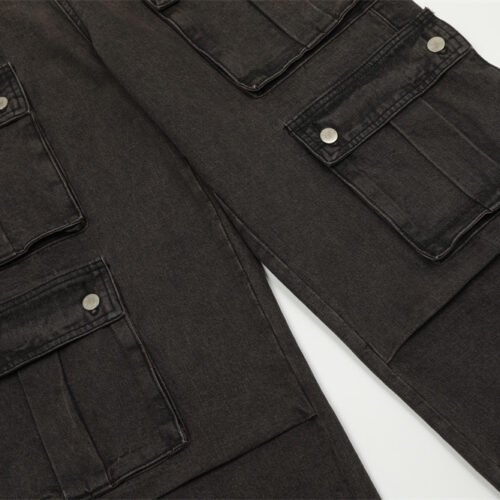 Do The Old Cowboy Overalls Loose Wide Leg Multi-pocket