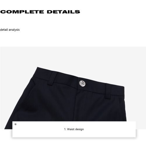 2401250159090324400.jpg Rivet Design Casual Pants High Waist Crimp Stitching Loose Cargo Trousers