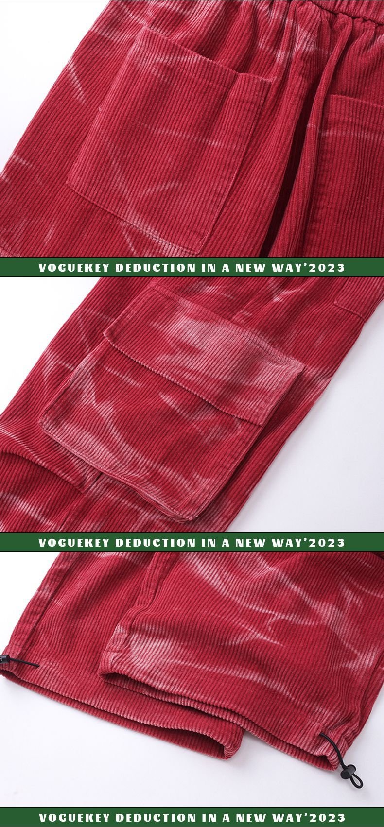 2403021636490323300.jpg Corduroy Multi-pocket Casual Wide-leg Pants