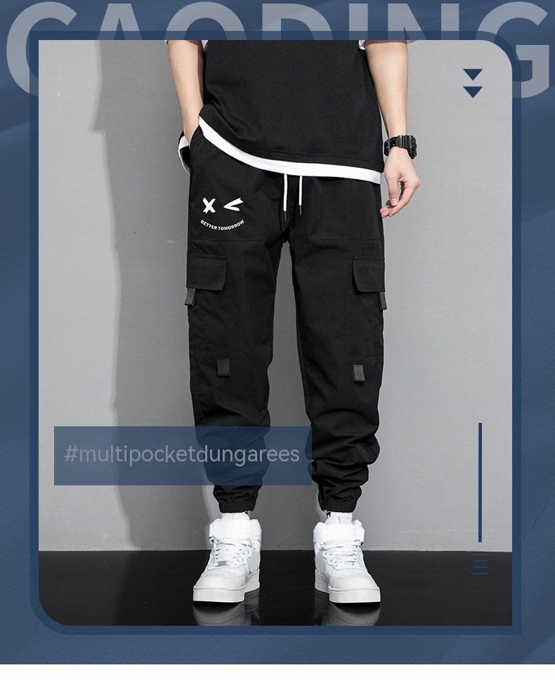2403230539160320400.jpg Spring And Autumn Men's New Trendy Loose Cargo Pants Versatile Outdoor Multi-pocket Leisure