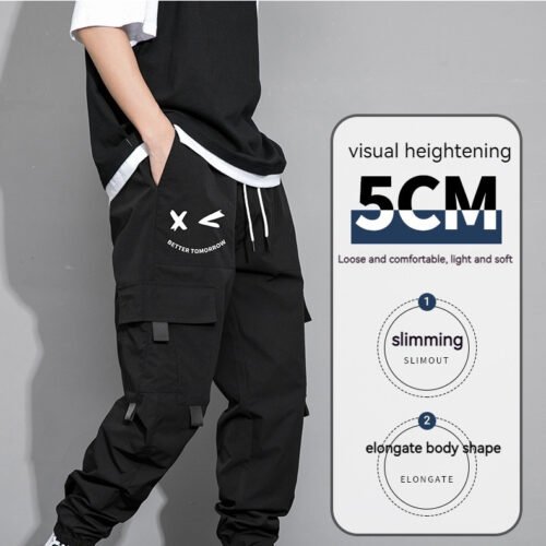 2403230539160320600.jpg Spring And Autumn Men's New Trendy Loose Cargo Pants Versatile Outdoor Multi-pocket Leisure