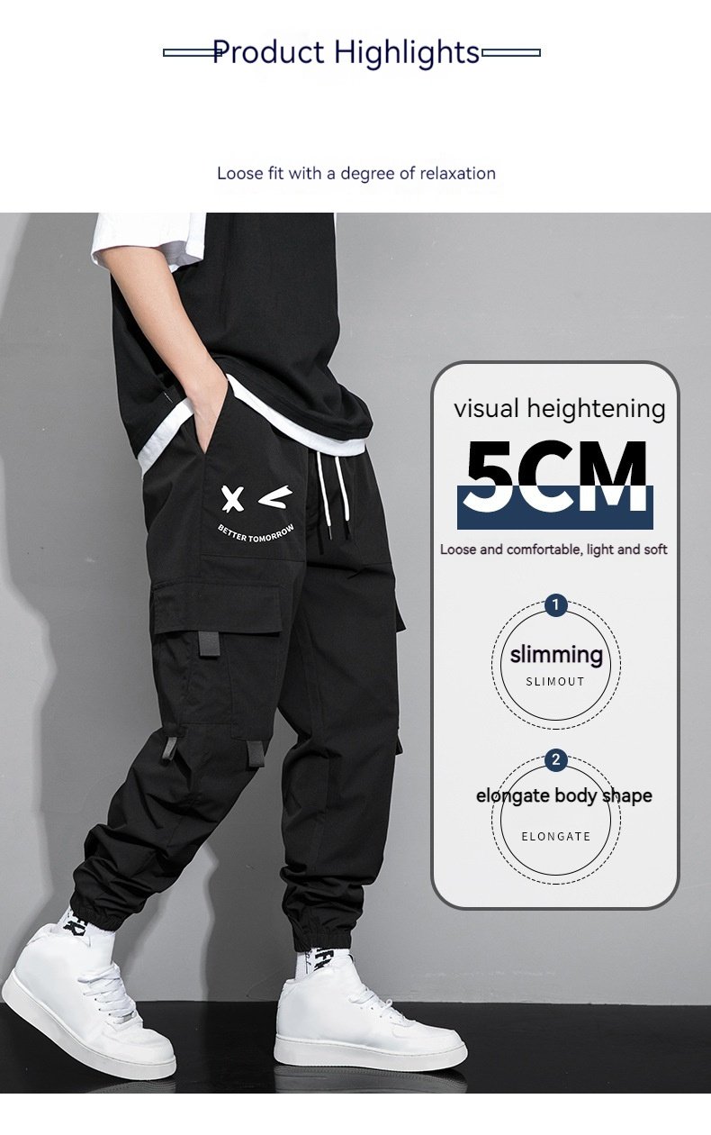 2403230539160320600.jpg Spring And Autumn Men's New Trendy Loose Cargo Pants Versatile Outdoor Multi-pocket Leisure