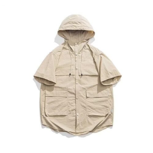 2403230617060328900.jpg Men's Hong Kong Style Student Loose Niche Design Fun New Men's Material With Hat Lining