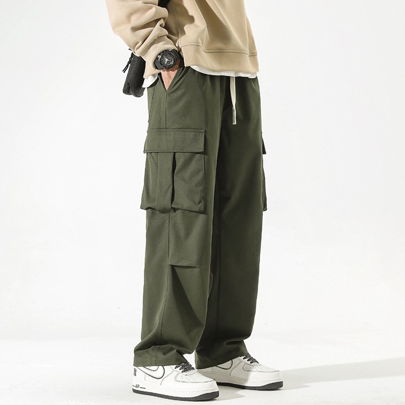 28541d32-173b-47fe-b2a8-9d9a1004dee3.jpg Straight Multi-pocket Casual Pants For Boys