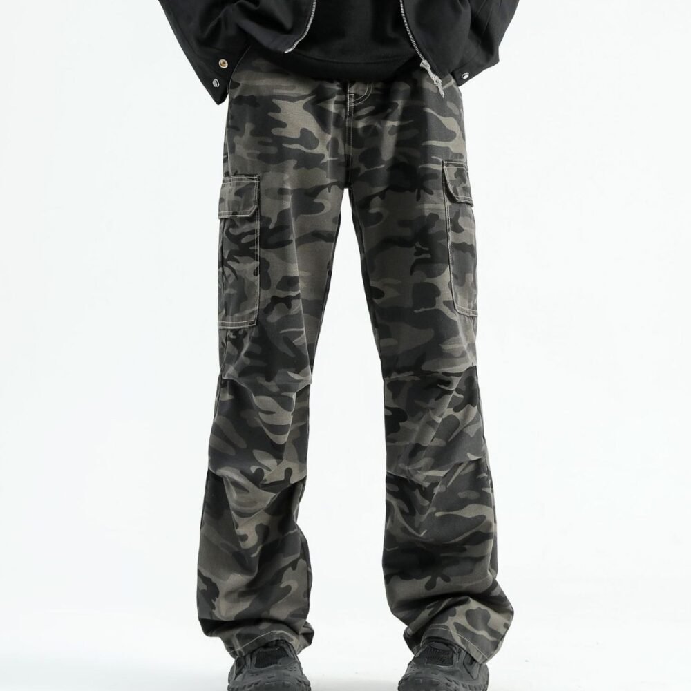 31694dd1-0dd3-420c-a54a-748389eaff8e.jpg Fashion Brand Design Sense Paratrooper Denim Trousers