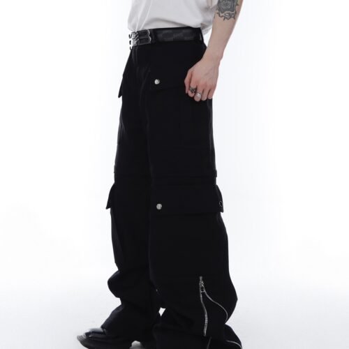 Unisex White Wide Leg Pants For Men