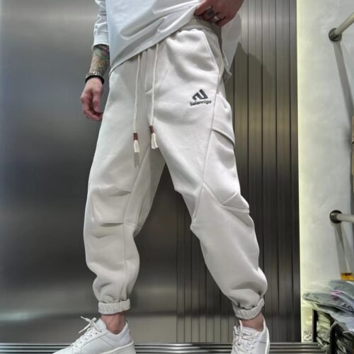 Bunched Feet And Fleece Overalls For Men