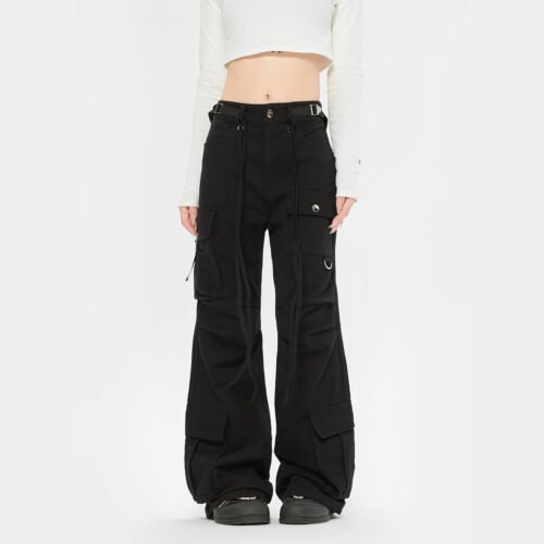 3bac6909-3275-418b-8232-a9d50a01b268.jpg Retro Lace-up Decoration Autumn And Winter Cargo Pants