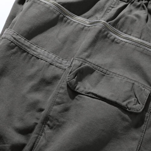 Men's Large Pocket Zipper Overalls Outdoor Loose