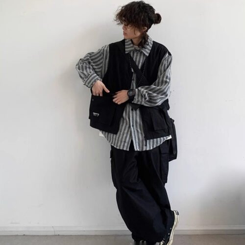 440202c2-ca7f-432f-b803-511d809af19e.jpg Japanese Retro Wide Leg Basic Workwear Pants For Men In Spring And Autumn