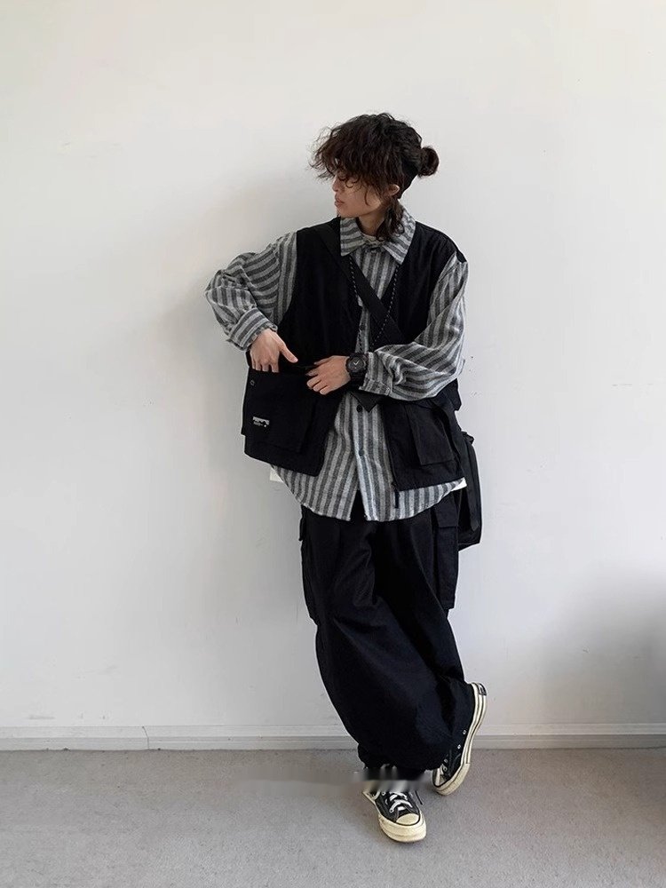 440202c2-ca7f-432f-b803-511d809af19e.jpg Japanese Retro Wide Leg Basic Workwear Pants For Men In Spring And Autumn