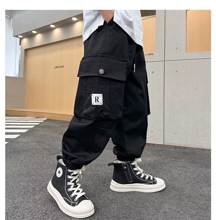 4481313e-467b-4eb5-9753-e6ce3b85df05.jpg Men's Loose Straight-leg Ankle-banded Pants