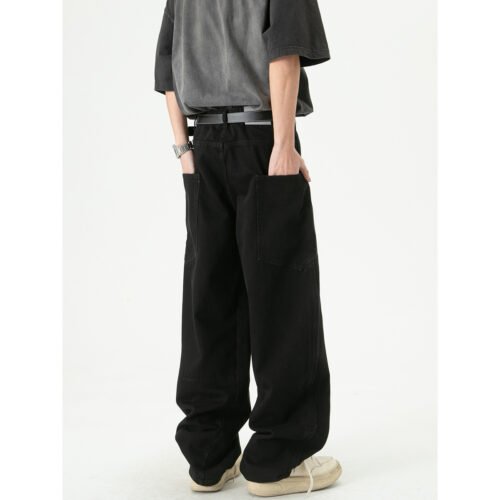 467de805-e5dc-4158-ad8f-7548397914f6.jpg National Fashion Retro Loose Denim Cargo Pants Wide Leg Trousers